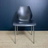 Set of 6 black dining room chairs from the 2000s