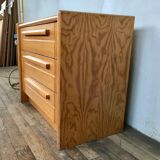 Commode Gautier en bois en pin de 1970