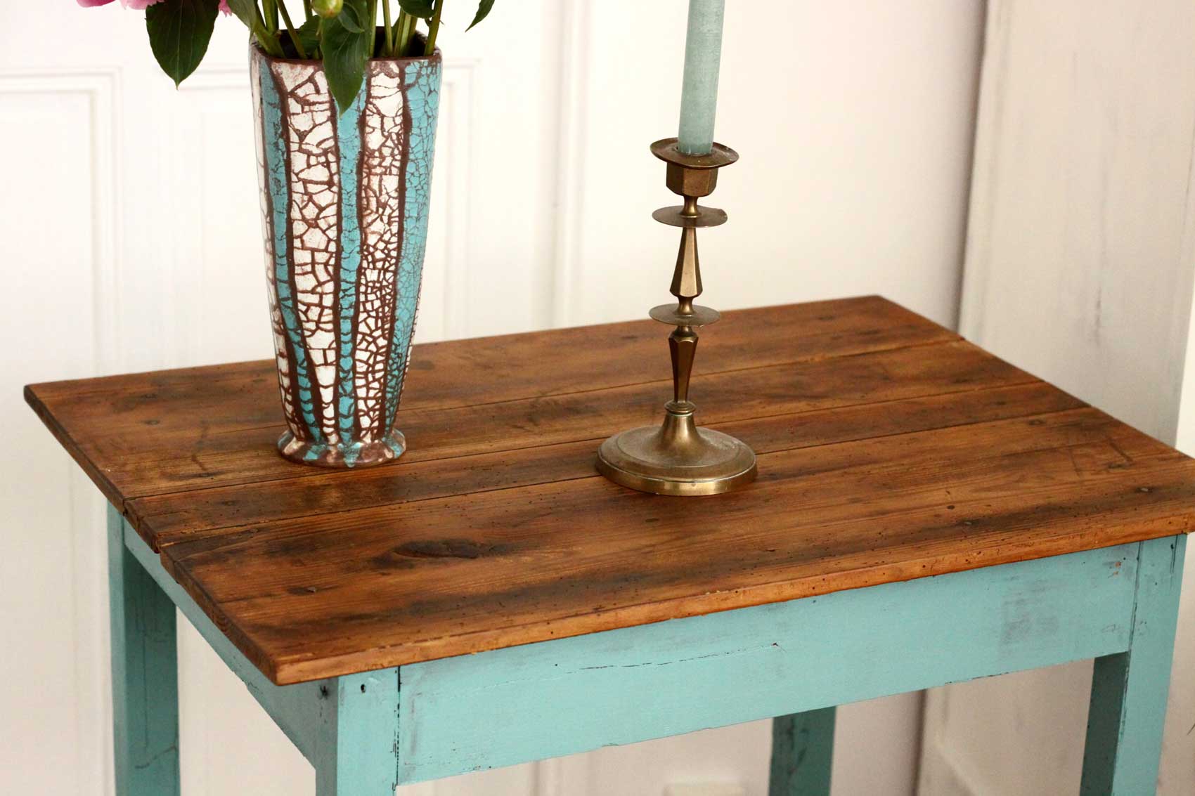 Patinoed wooden table