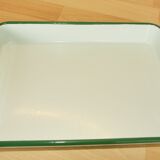 34.5x25.5 vintage enamelled steel 34.5x25.5 rectangular dish