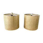Pair of hanging in cannage of the 60s