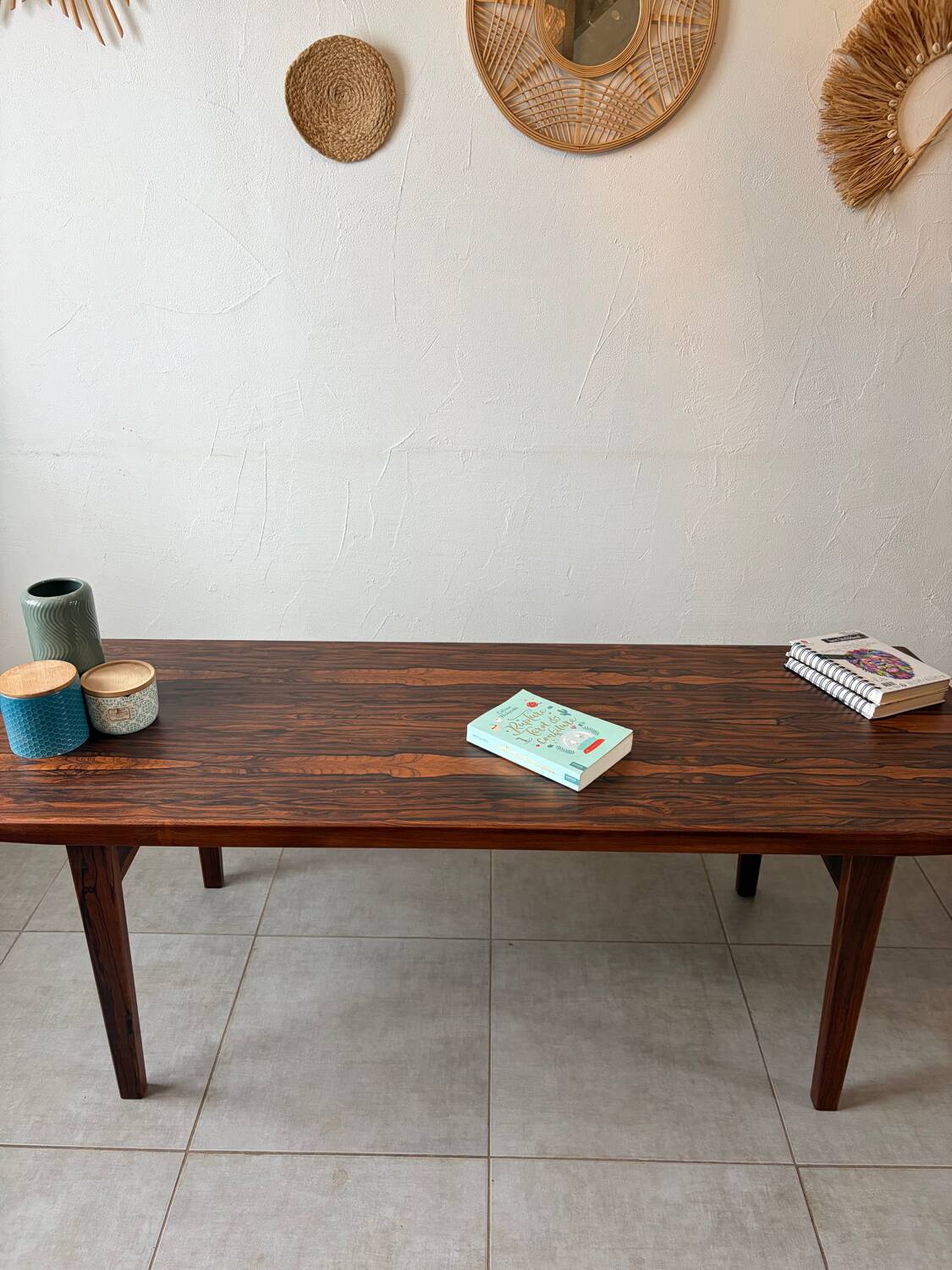 Vintage Scandinavian coffee table in rosewood.