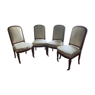 4 empire fabric chairs