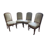 4 chaises tissu empire