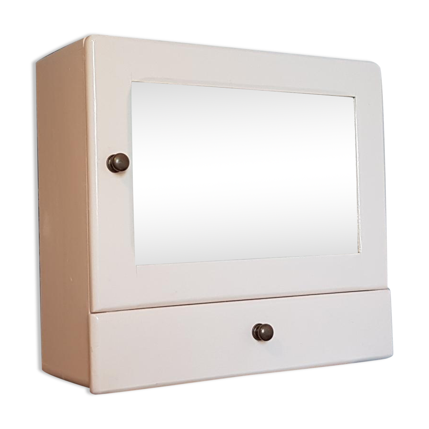 Vintage powder pink medicine cabinet