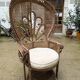 Rattan armchair "Emmanuelle" or peacock