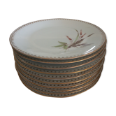 10 plates of Limoges enamels