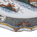 Large Majolica Dish France Rouen Manufactory of Jean-Baptiste Guillibaud 70