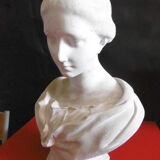 Plaster bust "Muse of the Louvre"