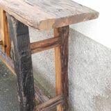 Old wooden console
