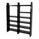 Modular black shelf by Olaf Von Bohr for Kartell, 1970