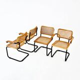 Set of 4 B32 Style Dining Chairs by Marcel Breuer