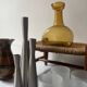 Amber glass carafe, France 1970