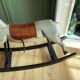 Vintage wooden rocking horse 1920