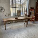 XL farmhouse table in beech and pine 3m