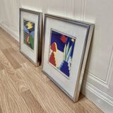 Pair of lithographs "BENT KARL JAKOBSEN".