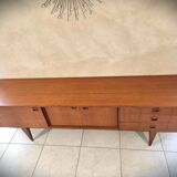 Scandinavian enfilade design in vintage teak