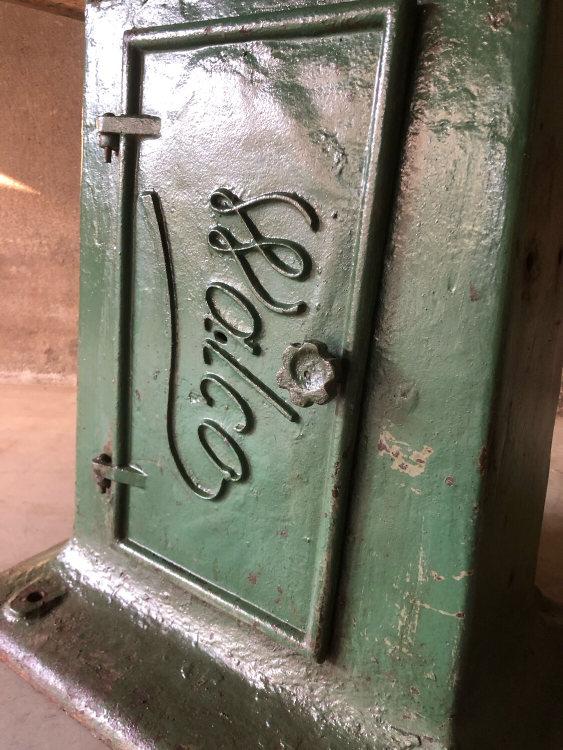 Industrial dining table