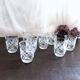 Set of 8 mini liqueur glasses Art Deco style France