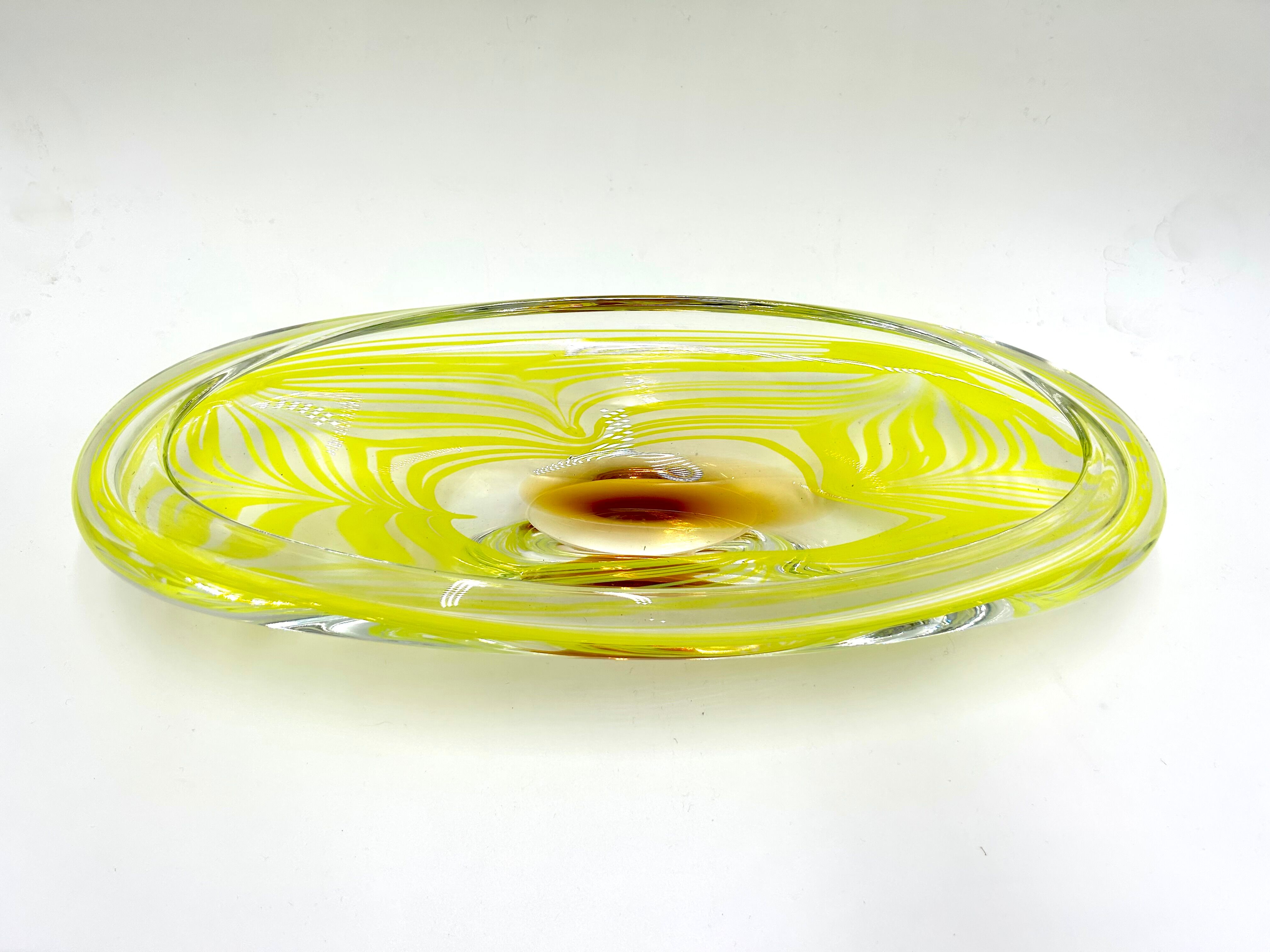 Art glass set, designed by Ivo Rozsypal, Crystalex, Czechoslovakia, 1960s