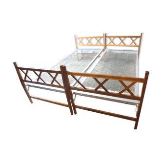 Pair of vintage beds 1960