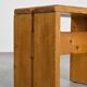Pair of pine stools, French Alps circa 1970
