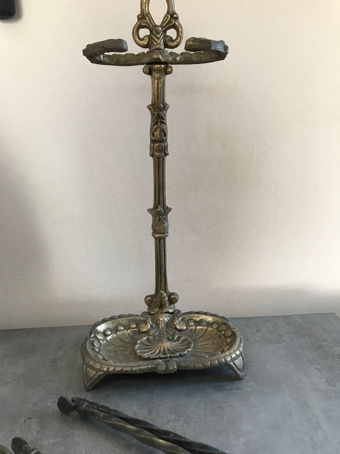 Solid brass fireplace mantelpiece