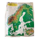 Old school map Scandinavian States