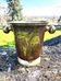 Brass Enamel Cloisonne cooler, French Floral Champagne Ice Bucket