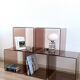 Lot de 5 cubes en Plexiglas fumé Michel Dumas