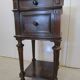 Rosewood bedside table in Louis XVI style
