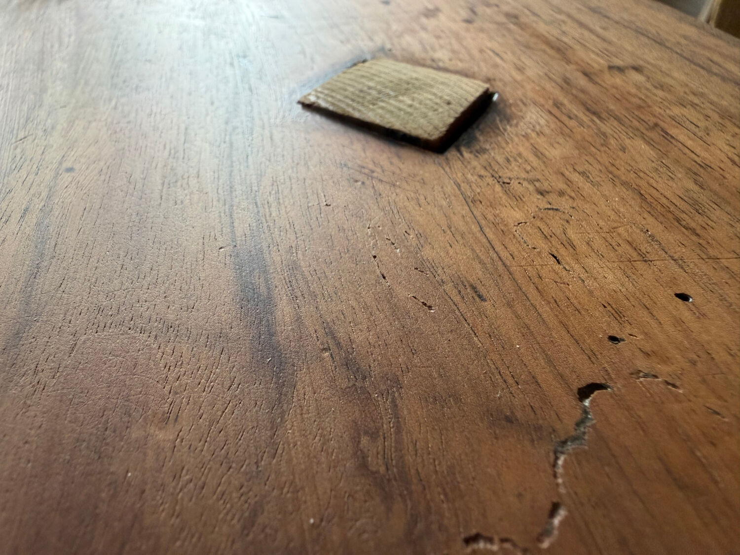 Wooden bedside table