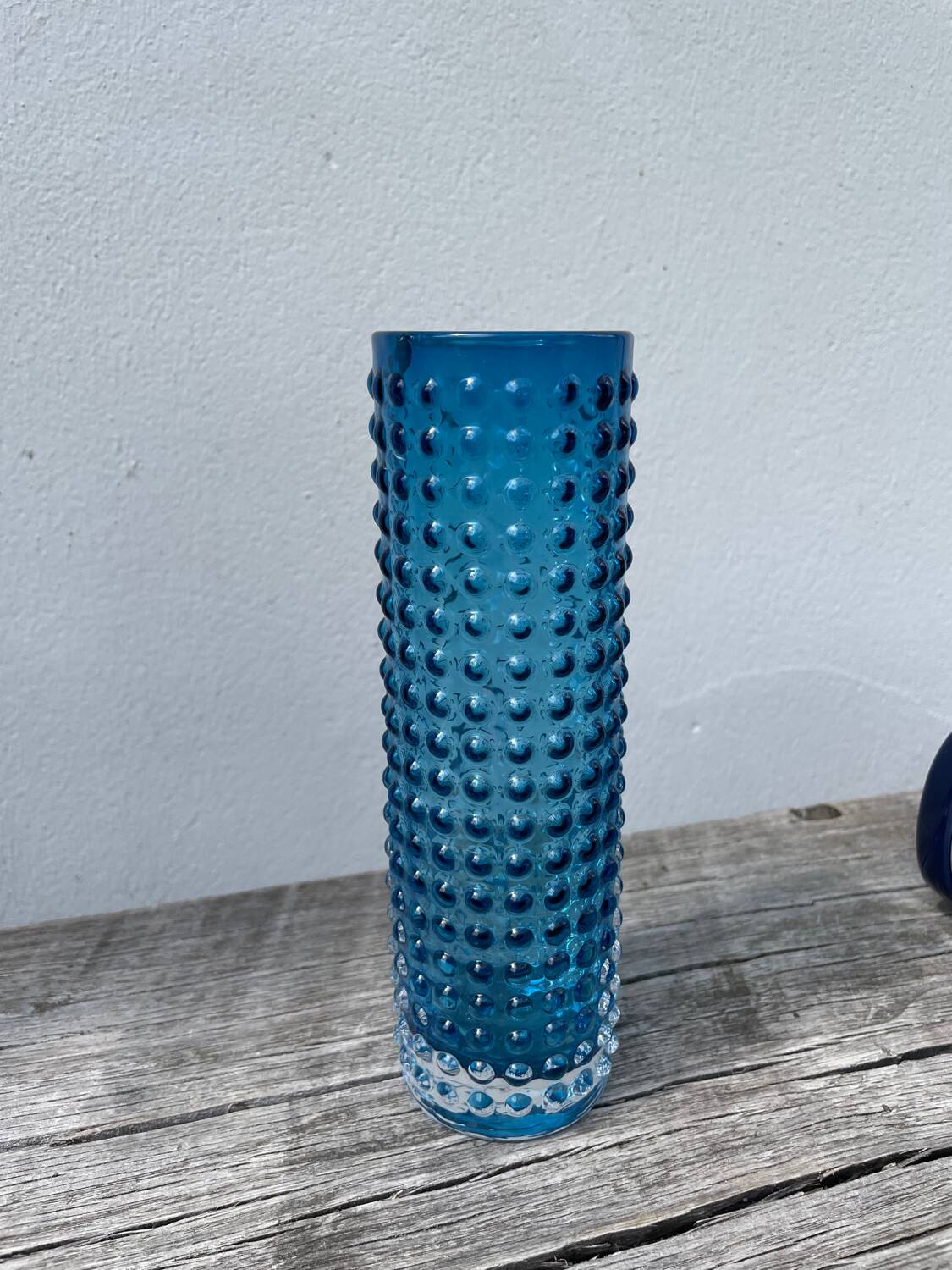 Gral blue glass vase 1960