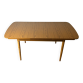 Schreiber Mid Century Extending Formica Dining Table Beech Legs 1960s-70s