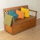 Biedermeier chest bench from the 1900s, pine wood