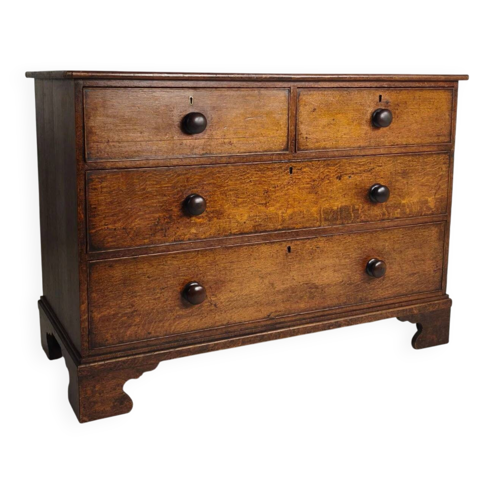 Victorian oak chest of drawers circa 1860–1880
