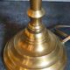 Old solid brass lamp base