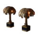 Pair of “Palmtree” table lamps by Christian Techoueyres for Maison Jansen, France 1970s