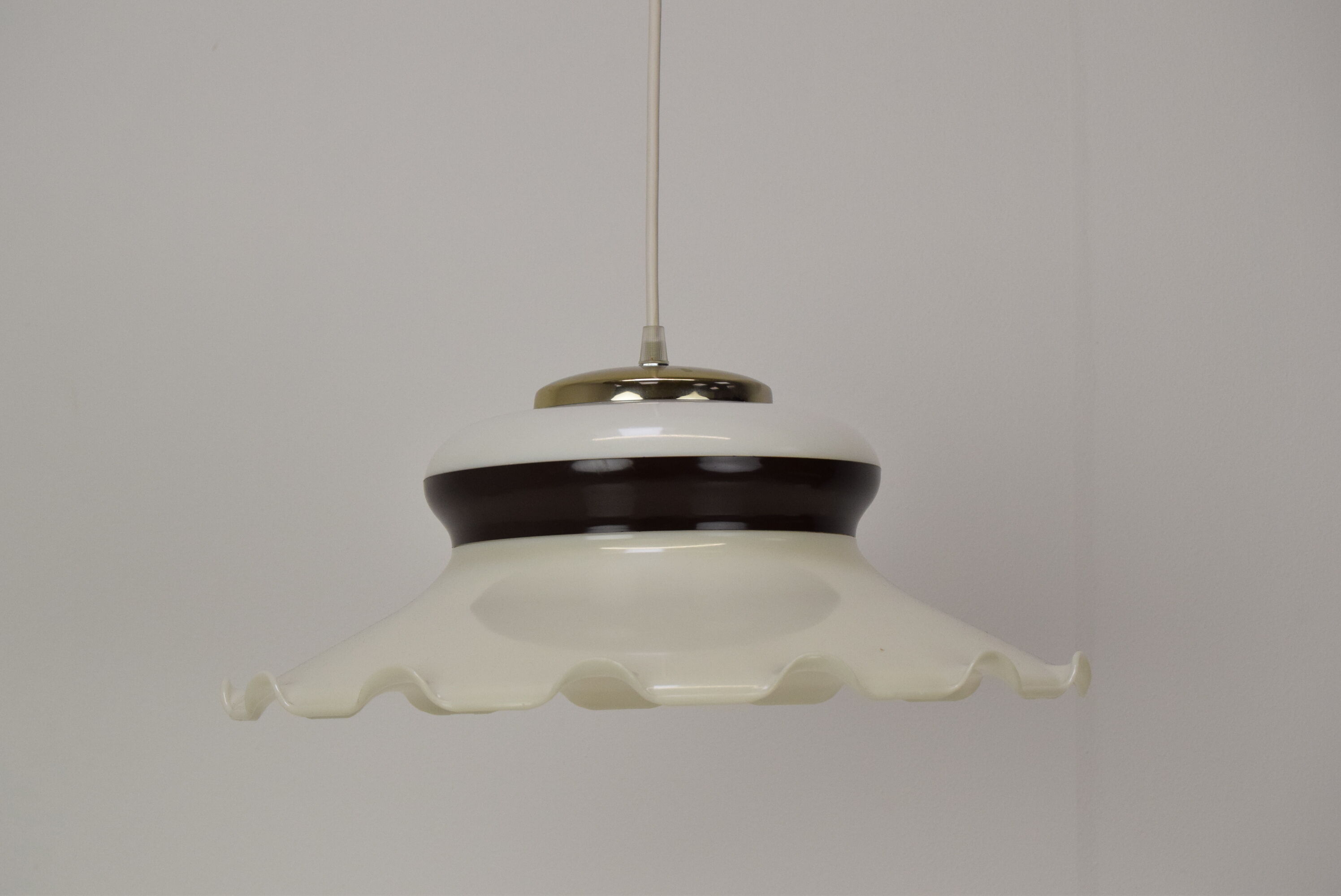 Vintage plastic pendant Czechoslovakia 1970s