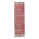2x8 red floral turkish runner rug 77x261cm