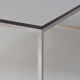 90s coffee / nesting table stainless steel foot and trespa top set/3