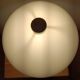 Vintage mushroom lamp, modernist square chrome base.