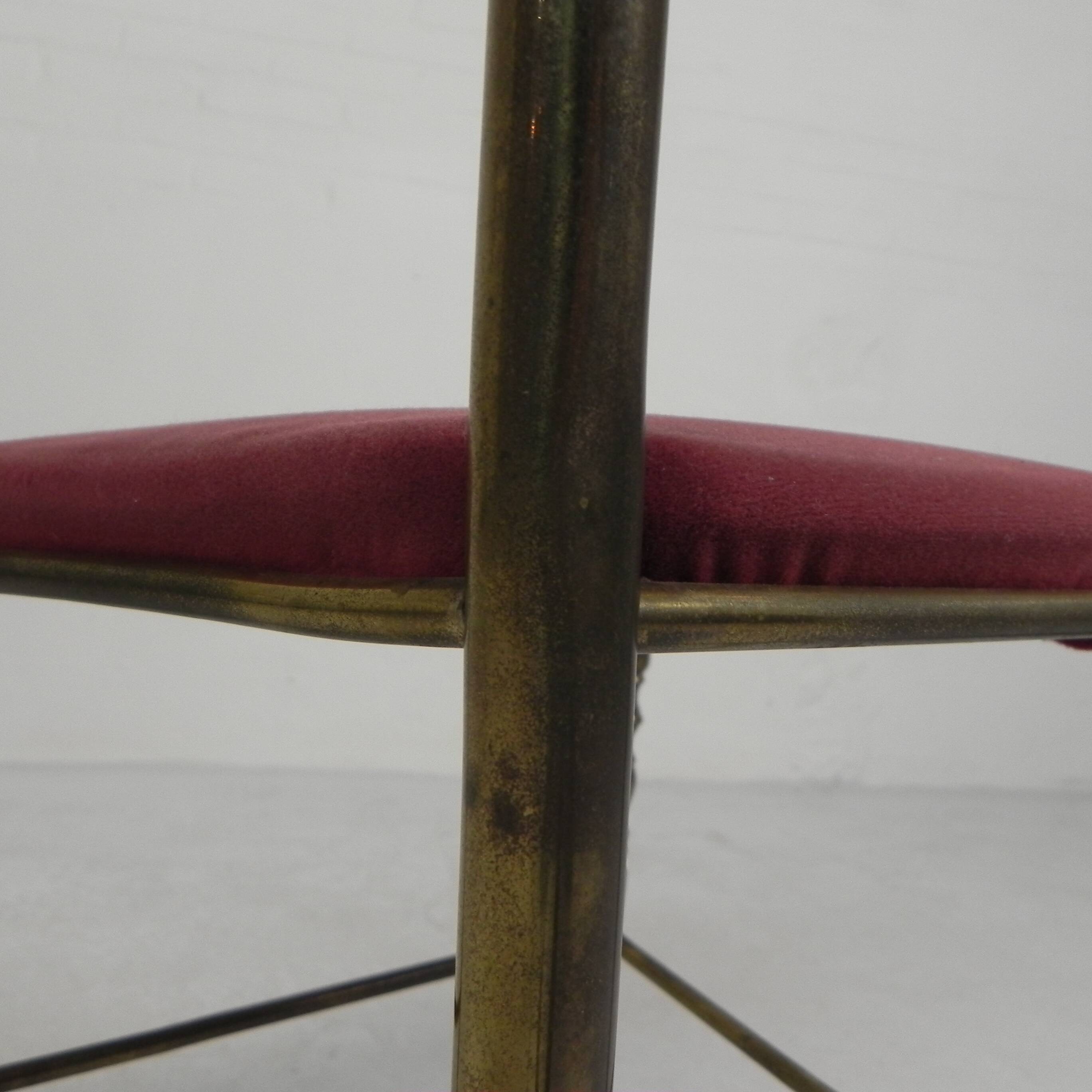 Chaise style Hollywood Regency, Chiavari, années 1960