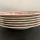 6 hollow plates Villeroy and Boch, red Burgenland model