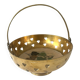 Brass cloisonne basket with handle – mid century circa 1950s art deco