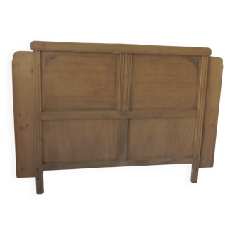 Tête de lit art déco pour un lit de 160 en bois brut
