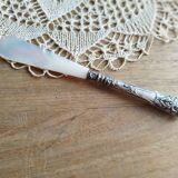 Mother-of-pearl and silver paper cutter