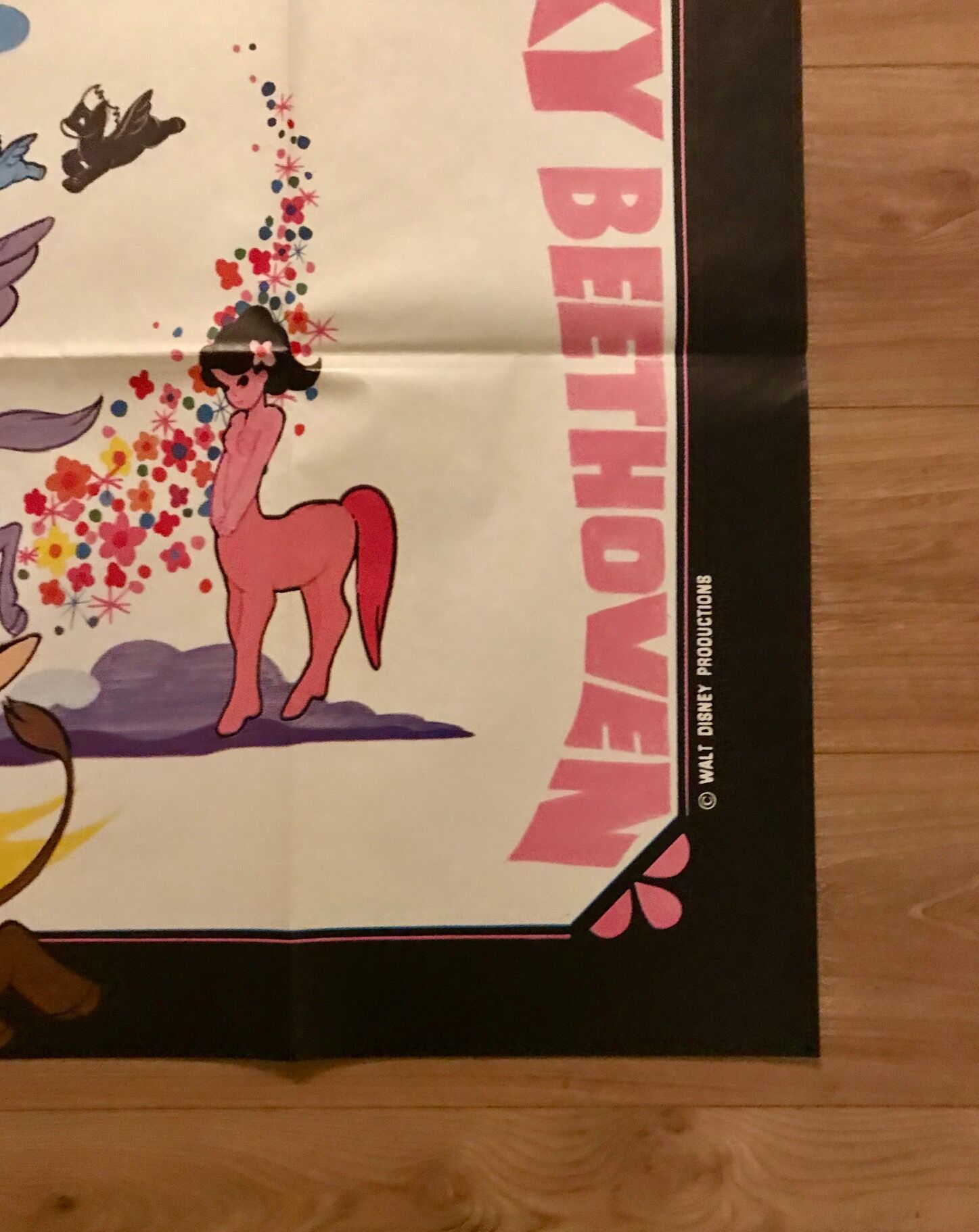 Vintage poster Disney fantasia 120 x 160 cm beautiful colors imp Saint MARTIN