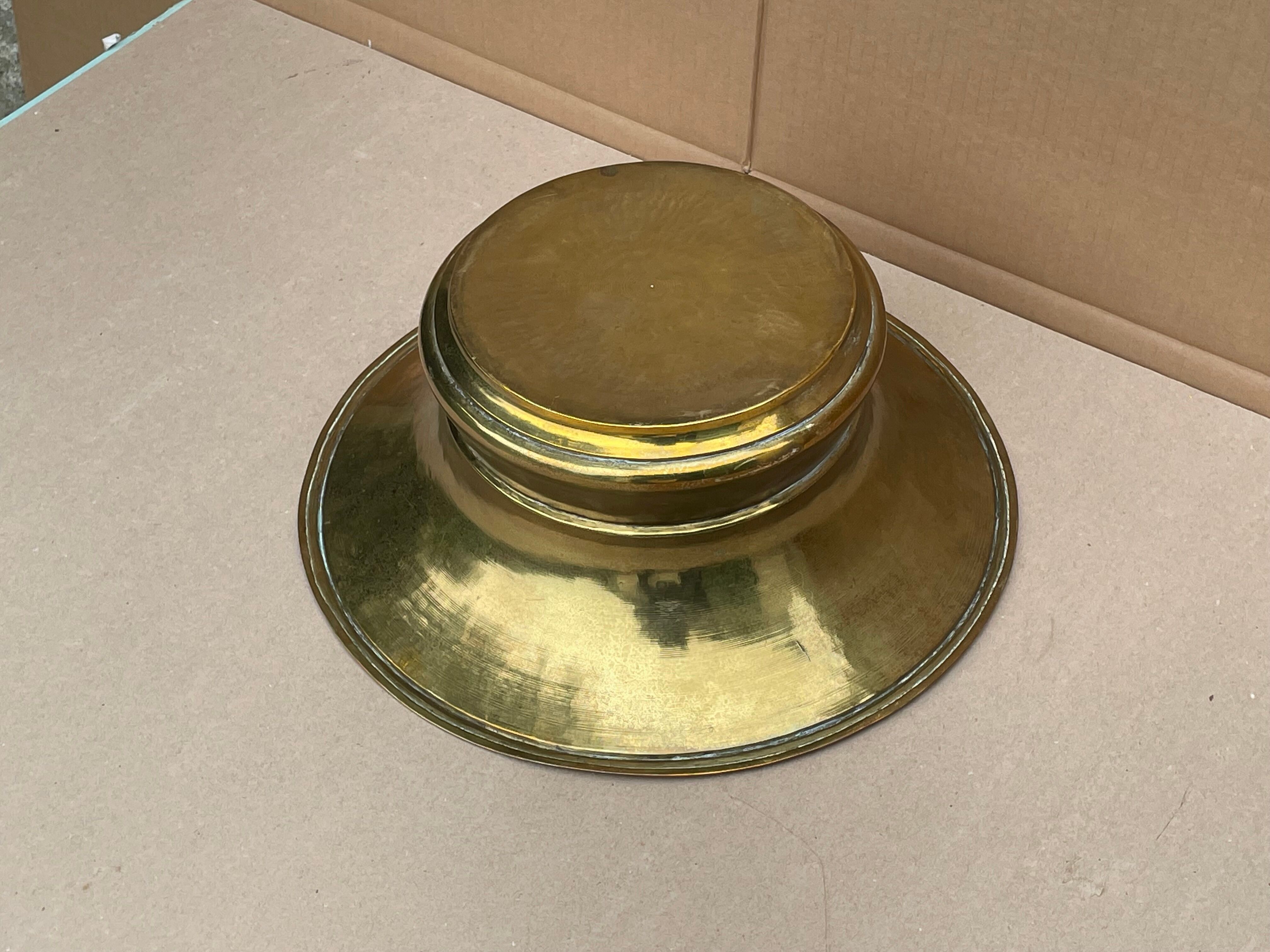 Old copper pot cover - decoration