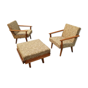 Paire de fauteuils et